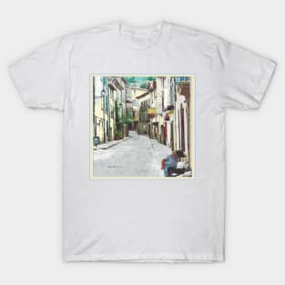 Street in La Collobrières in the south of France, le Provence T-Shirt
